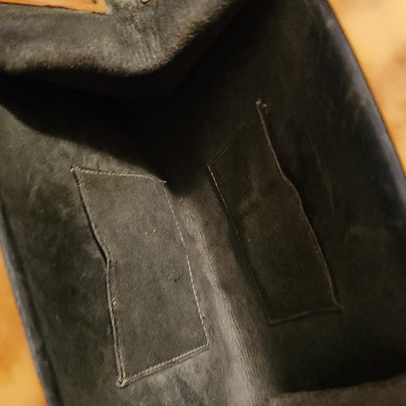 Vintage 1920s Elegant Brown Leather Handbag - Picture 8 of 12